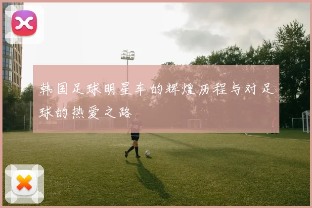 韩国足球明星车的辉煌历程与对足球的热爱之路